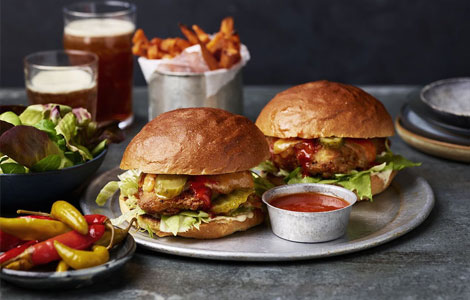 Buffalo Ranger Chicken Burger